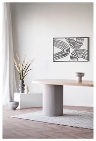 Vaso beige in ceramica (altezza totale 19,5 cm) Rona – House Nordic