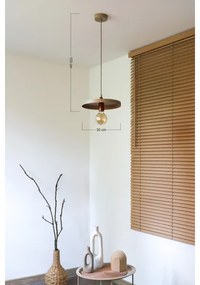 Duolla - Lampada a sospensione su cavo IRONLINE 1xE27/15W/230V Ø 30 cm beige/ramato