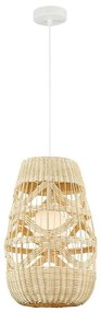 Lampadario a sospensione con filo ARONA 1xG9/9W/230V diametro 25 cm rattan
