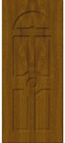 Pannello per porta d'ingresso P087 pellicolato pvc noce L 92 x H 210.5 cm, Sp 6 mm apertura reversibile