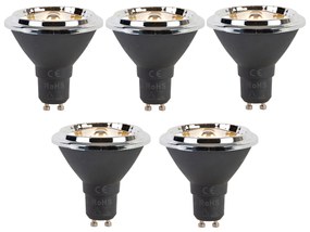 Set di 5 Lampada LED dimmerabile GU10 AR70 6W 450 lm 2700K