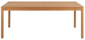 Tavolo da pranzo pieghevole in legno di quercia di colore naturale 100x200 cm Atlantic - Actona