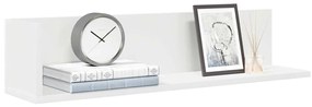 Mensole A Muro 2 Pz Bianche 75x16,5x16,5 Cm İn Truciolato /