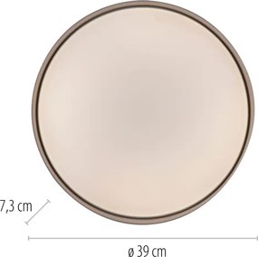 Schöner Wohnen 14594-39 - Lampada da soffitto dimmerabile TAVOLI LED/20W/230V grigio + telecomando