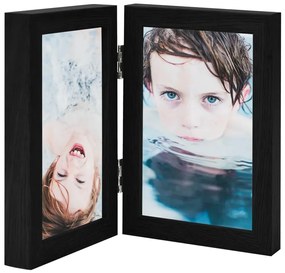 Cornici Portafoto A Libro Nere 2x(21x29,7 Cm) /