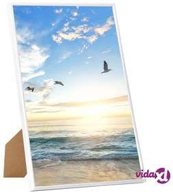 vidaXL Cornici Foto Collage 5 pz per Tavolo Bianche 21x29,7cm MDF