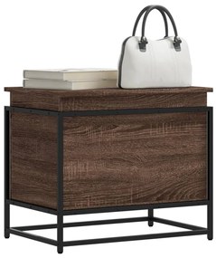 Contenitore Con Coperchio Rovere Marrone 60x40x51,5 Truciolato /