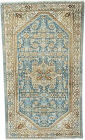 Hamedan Tappeto 80 x 130 Blu (Iran) Annodato A Mano