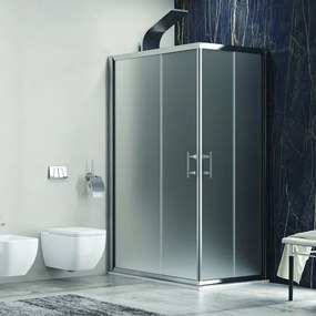 Box doccia angolo 140x80 cm vetro opaco KF1000 - KAMALU