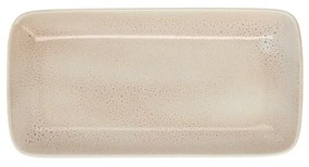 Vassoio per aperitivi Ariane Porous 28 x 14 cm Ceramica Beige (6 Unità)