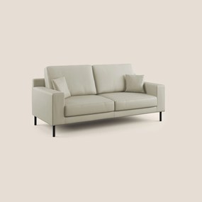 Uranio divano moderno lineare in Ecopelle impermeabile T04 beige 146 cm