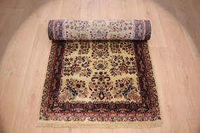 Sarouk Tappeto 250x90 (Indian) Annodato A Mano