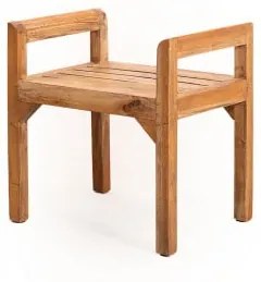 Panca in legno riciclato con braccioli Parans Legno Riciclato - Sklum