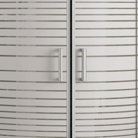 Box doccia 90x90 semicircolare vetro serigrafato altezza 180cm | K400 - KAMALU