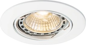 Faretto da incasso smart bianco orientabile con WiFi GU10 - Edu