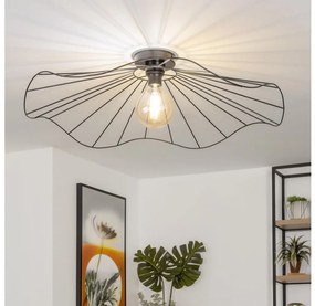 Brilagi - Lampadario a plafone LED CERIA WIRE 1xE27/40W/230V Ø 80 cm nero