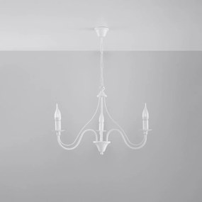 Lampadario a sospensione 3xE14 MINERWA 3 in acciaio