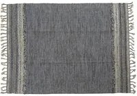 Tappeto moderno boston, stile kilim, 100% cotone, nero, 200x140cm