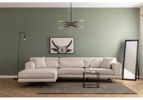 Divano angolare beige chiaro, angolo sinistro Jivago - Artie