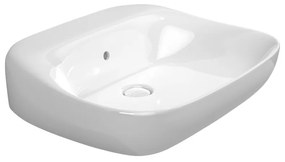 Flaminia FLUO 60 lavabo 60 cm appoggio o sospesocon piano rubinetteria in ceramica bianco