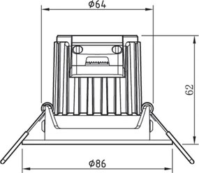 Philips - Lampada da bagno dimmerabile ABROSA LED/9W/230V IP44