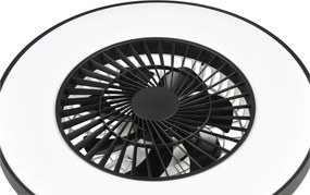 Plafoniera LED nera opaca Halmstad – Trio