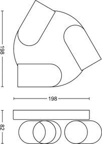 Philips - Faretto LED RGBW dimmerabile PONGEE 3xGU10/4,8W/230V nero + telecomando