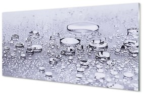 Quadro di vetro Macro gocce d'acqua 100x50 cm