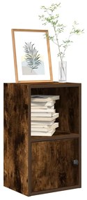 Libreria Rovere Fumo 31x24x52 Cm İn Legno Multistrato /