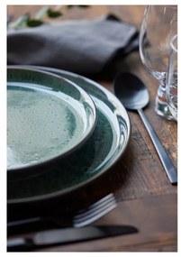 Piatto da dolce verde/nero in gres ø 21 cm Gastro Green/Black – Bitz