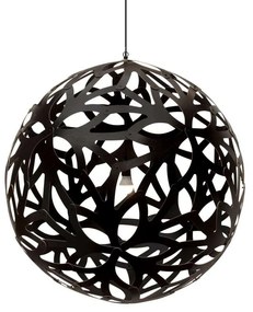 David Trubridge - Floral Lampada a Sospensione Ø120 Nero 2 Lati David Trubridge