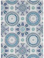 Osborne & Little Carta da parati Rosetta - Grey/ Blue