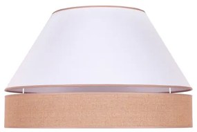 Duolla - Plafoniera AVIGNON 3xE27/15W/230V diametro 60 cm bianco/marrone