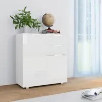 Credenza con Finitura Lucida Bianca 71x35x76 cm in Truciolato cod mxl 48118