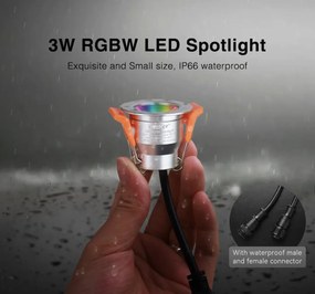 Faretto LED 3W RGBW Multicolore IP66 - MiLight SL4-12 Colore RGBW