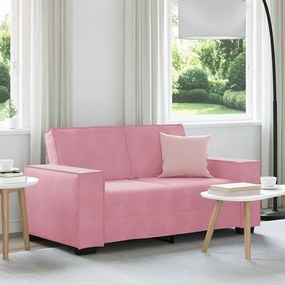 Divano A 2 Posti Rosa 120 Cm İn Velluto /