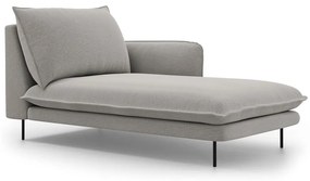 Poltrona lounge grigio chiaro, angolo destro Vienna - Cosmopolitan Design