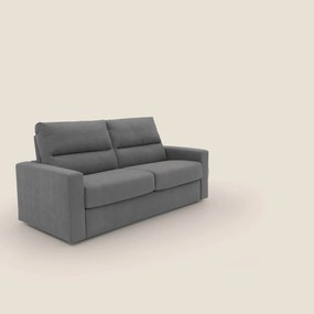 Paloma divano letto con materasso alto 18 cm con Aloe Vera in tessuto impermeabile grigio