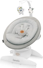 Lionelo - Dondolo per bambini con melodia MELL Beige Sand 4xAA + telecomando