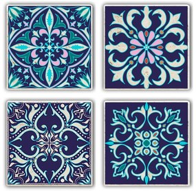 Sottobicchieri in pietra in set da 4 pezzi - Hermia