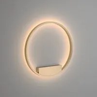 Applique Da Parete Moderno Rim Alluminio Ottone 1 Luce Led 37W