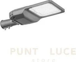 Faro stradale led roadway grigio in metallo 100w 17000lm 4000k cri>...