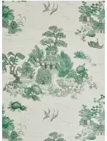 Liberty Tapete Floating Palace Linen - Jade