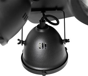 Faretto industriale nero 4 luci - Emado