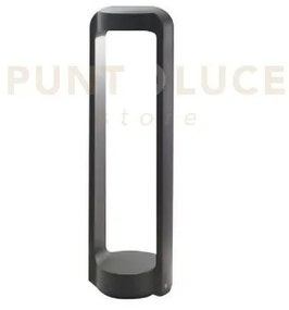 Ges451- paletto in alluminio grigio antracite ip65 a led 4000k 1200...