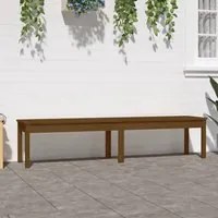 Panca Giardino 2 Posti Miele 203,5x44x45cm Legno Massello Pinocod mxl 82005