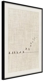 Poster  Learning to Fly  Cornice Quadri Cornice nera con pass-partout, Larghezza x Altezza Home decor 20x30