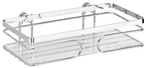 WENKO 20409100-Mensola PREMIUM in acciaio inossidabile 24x13,5 cm inox/argento