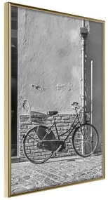 Poster  Bicycle with Black Tires  Cornice Quadri Cornice d'oro, Larghezza x Altezza Home decor 40x60