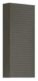 Pensile bagno Pixel laccato opaco grigio carbone, 1 anta apertura da sinistra P 17 x L 30 x H 80 cm